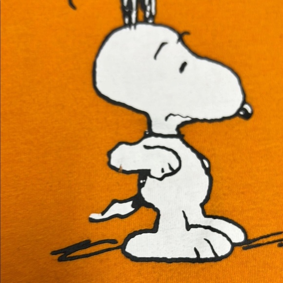 Peanuts women’s Halloween graphic tee size XXl ghost orange short sleeve - Picture 4 of 13